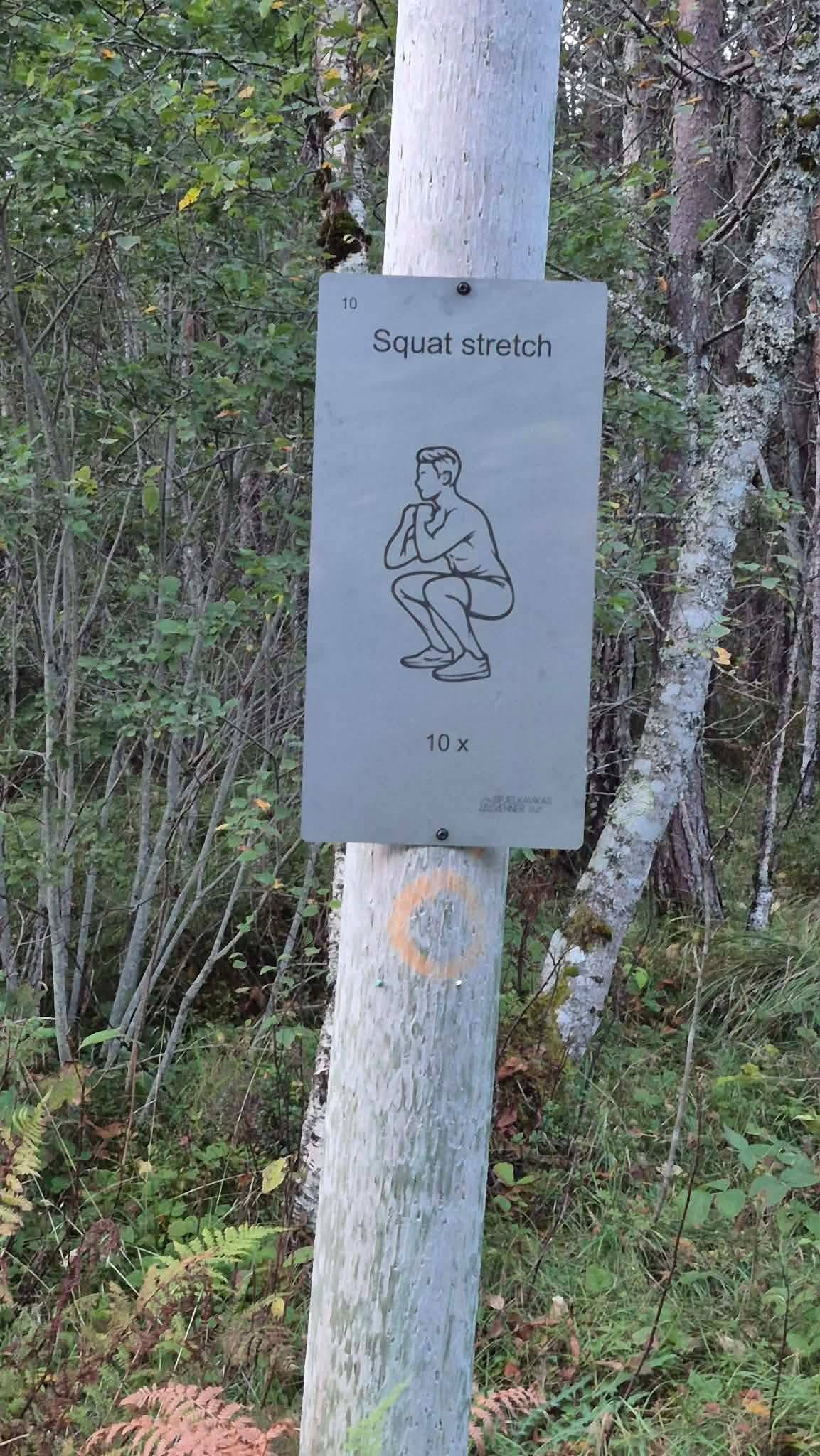 NYE TRIMSKILT PÅ PLASS RUNDT TRIMLØYPA